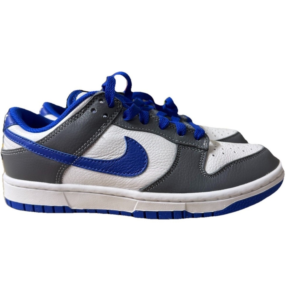 Nike By You Dunk Low Dark Grey Royal Blue | FN0569-900 Men Size 6